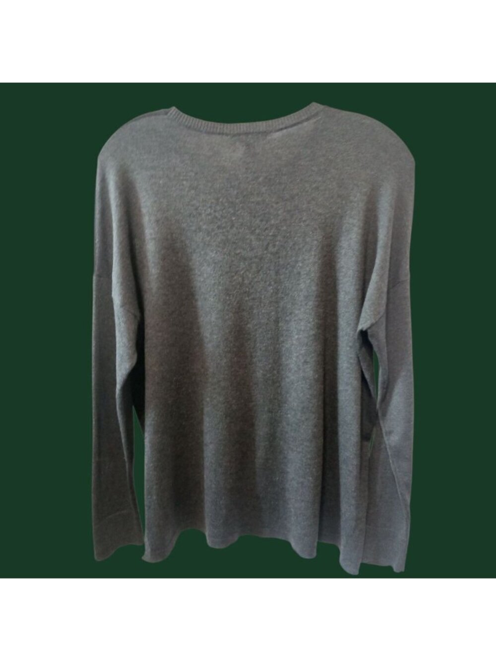 Eileen Fisher Womens Tunic Color Block Crewneck Long Sleeve Gray Xsmall - Picture 7 of 9